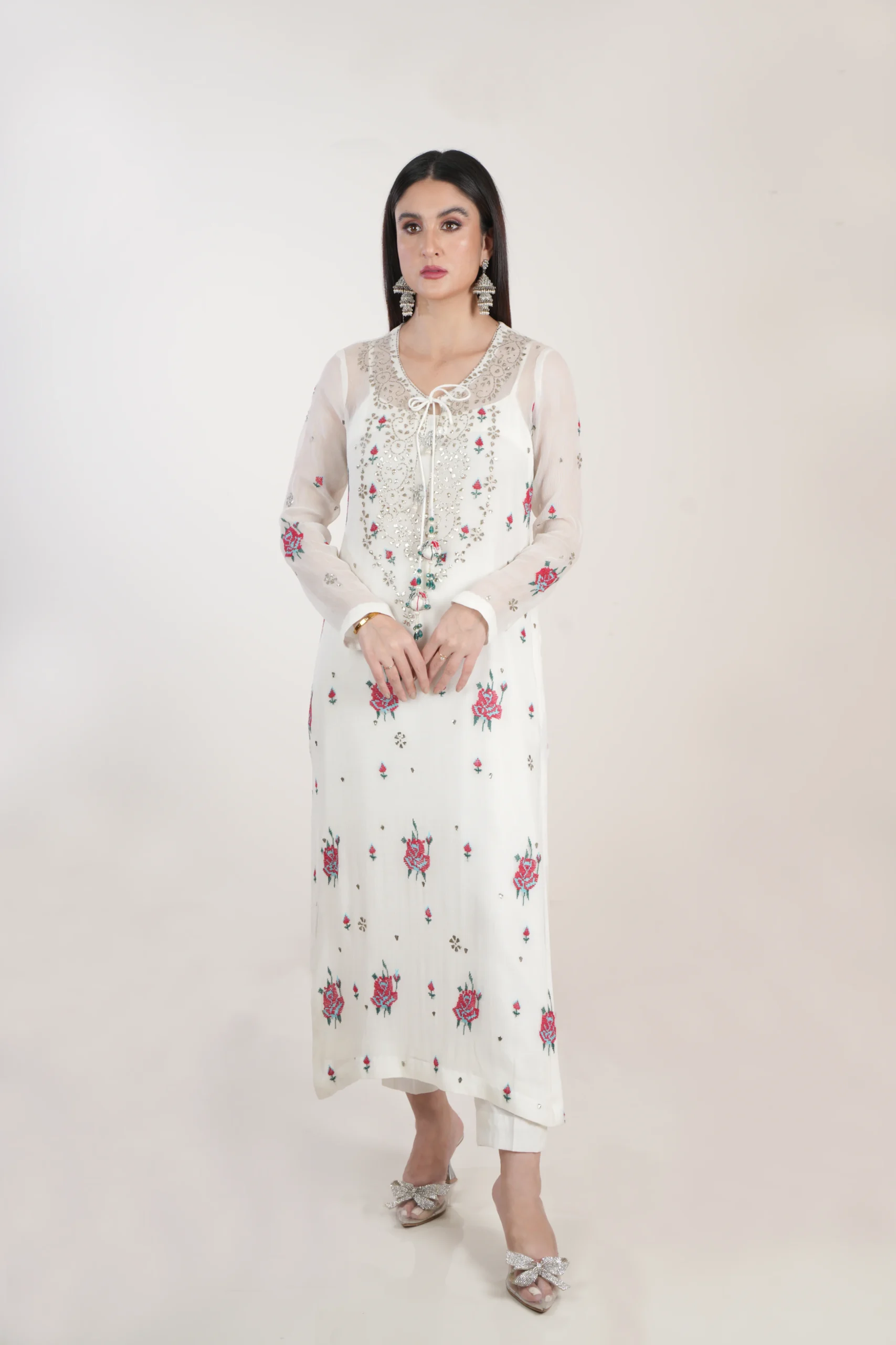 Zumra - white dress design